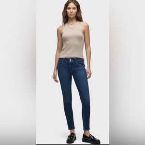 Hudson Jeans Women's Skinny Dark Blue Stretch Denim